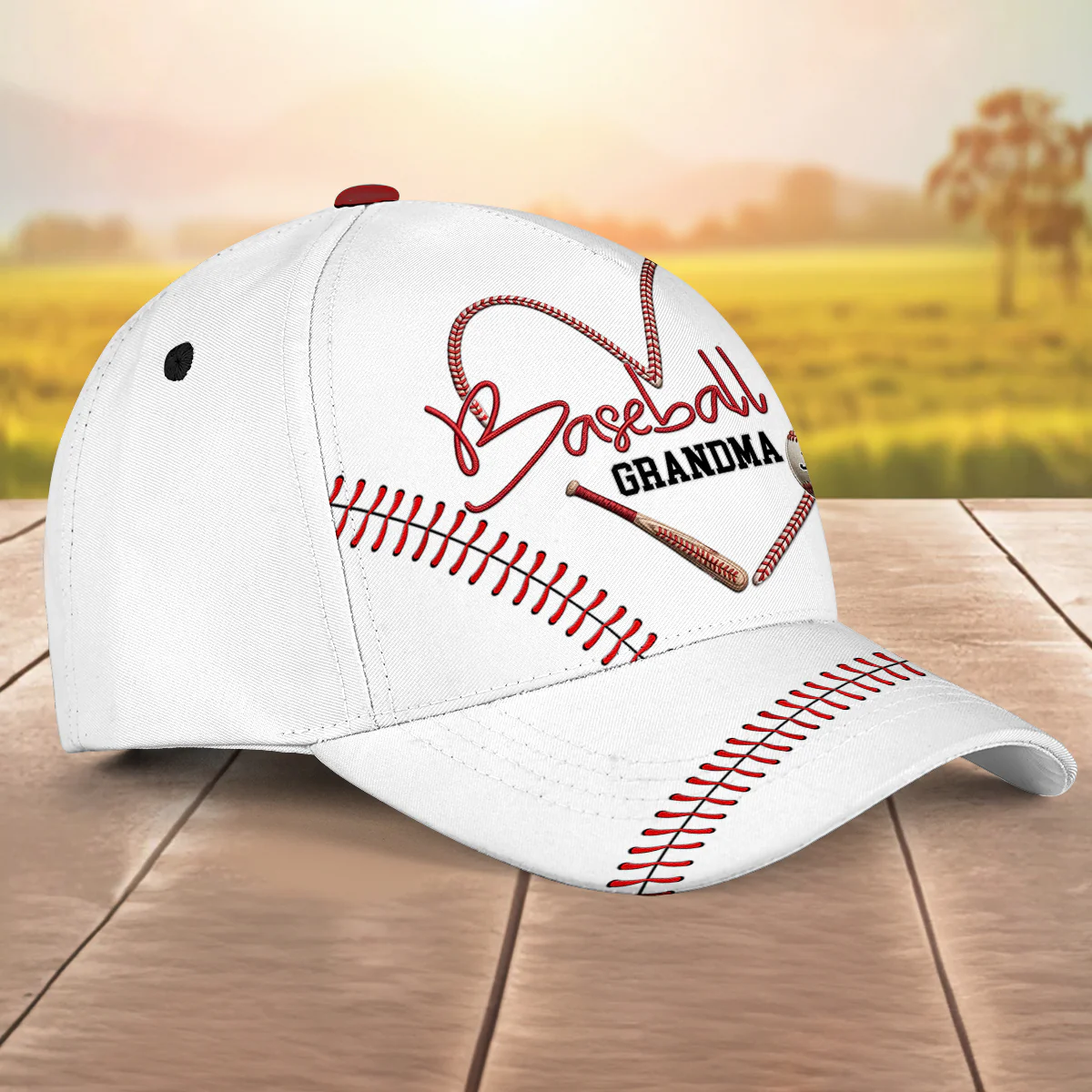 Baseball Mimi - Personalized Custom Classic Cap - Image 3
