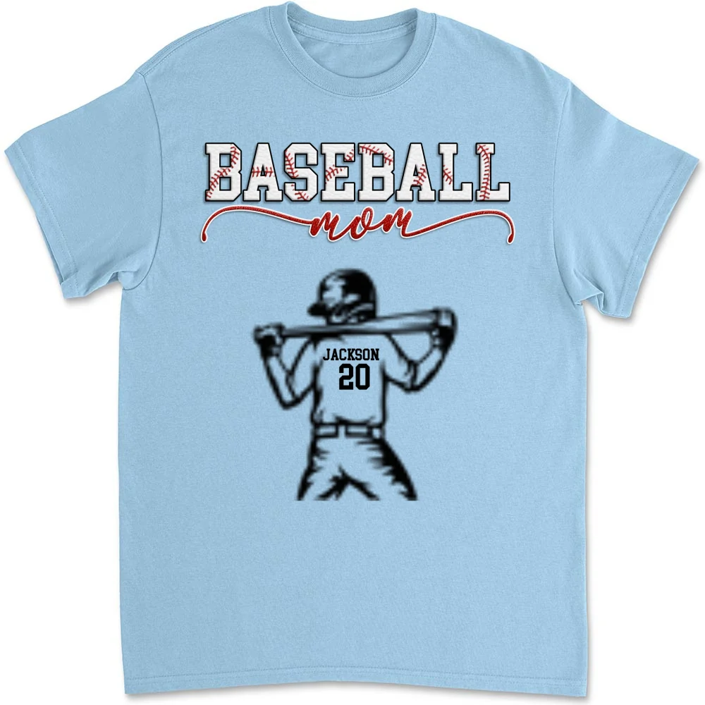 Baseball Mom Grandma - Personalized Custom Shirt - Image 10