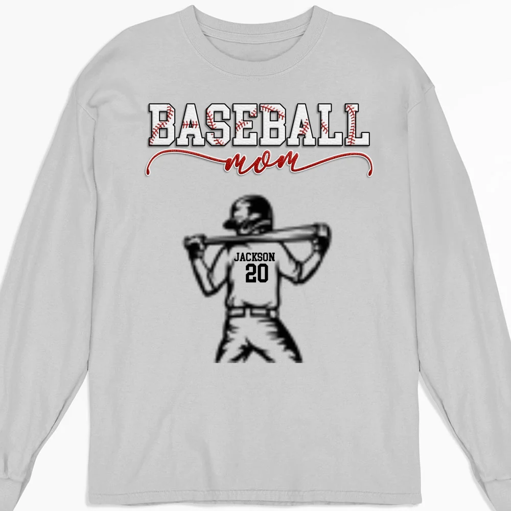 Baseball Mom Grandma - Personalized Custom Shirt - Image 13