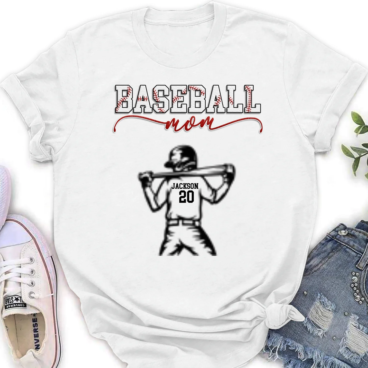 Baseball Mom Grandma - Personalized Custom Shirt - Image 18
