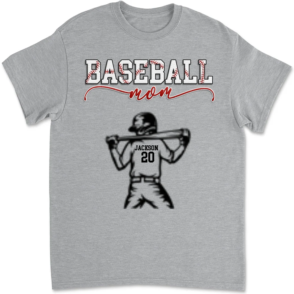 Baseball Mom Grandma - Personalized Custom Shirt - Image 9