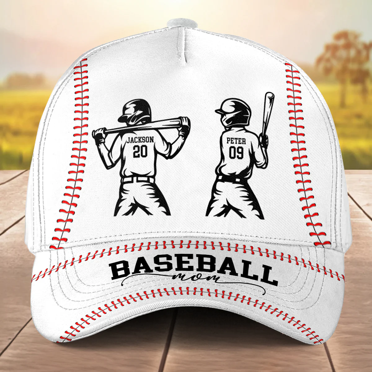 Baseball Mom - Personalized Custom Classic Cap - Image 2