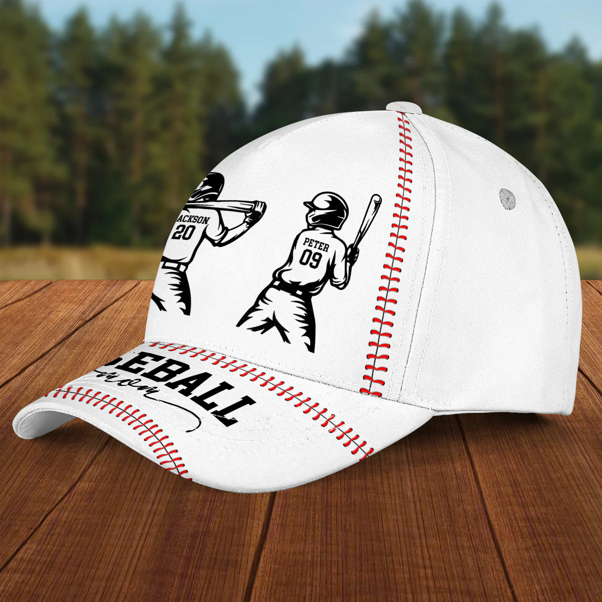 Baseball Mom - Personalized Custom Classic Cap - Image 4