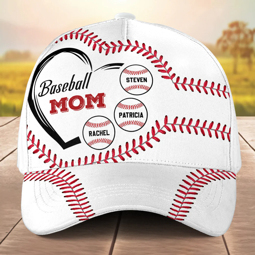 Baseball Mom - Personalized Custom Classic Cap - Image 3