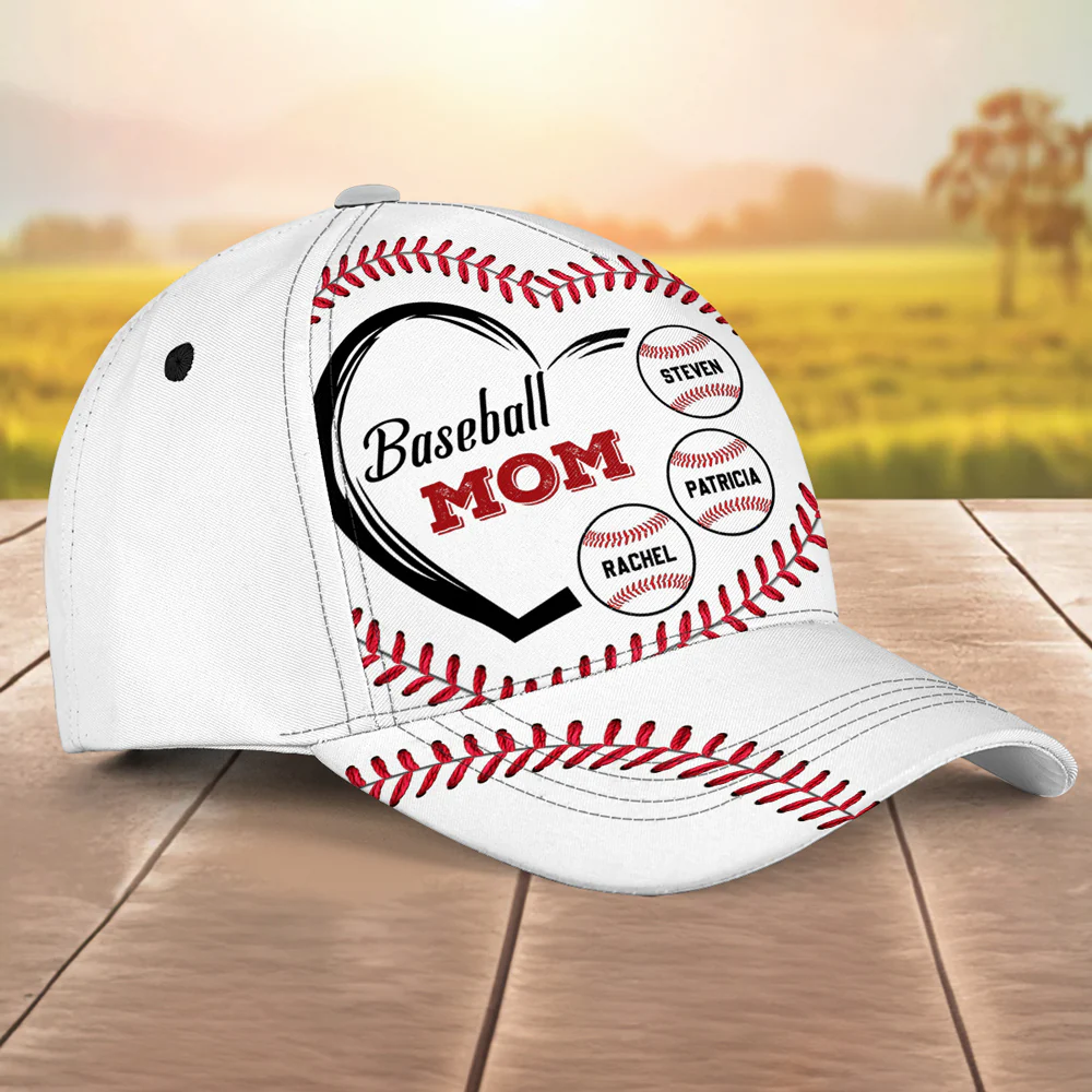 Baseball Mom - Personalized Custom Classic Cap - Image 6