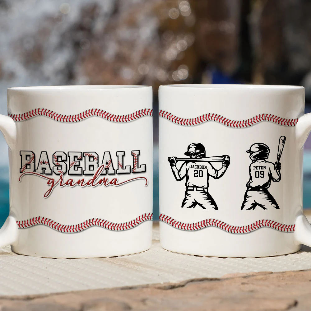 Baseball Mom - Personalized Custom Coffee Mug - Image 2