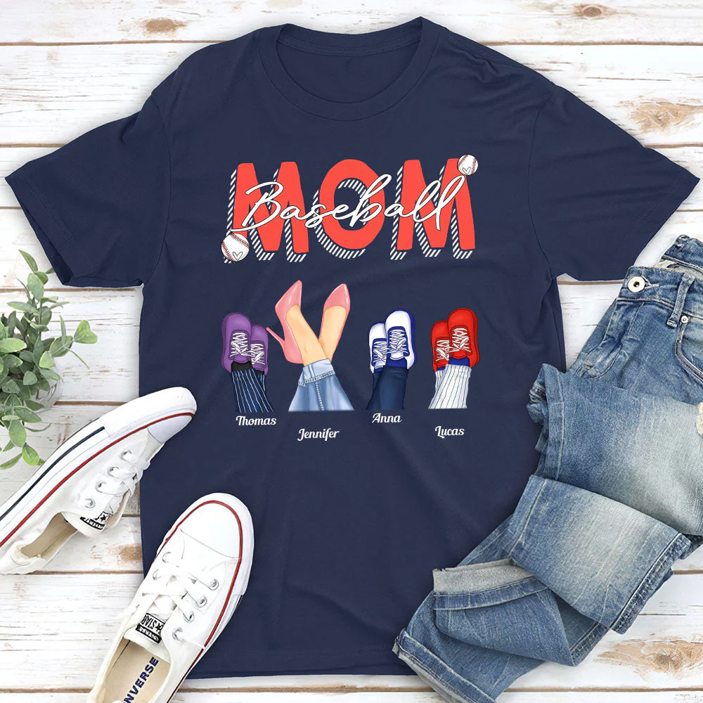 Baseball Mom - Personalized Custom Unisex T-shirt - Image 2