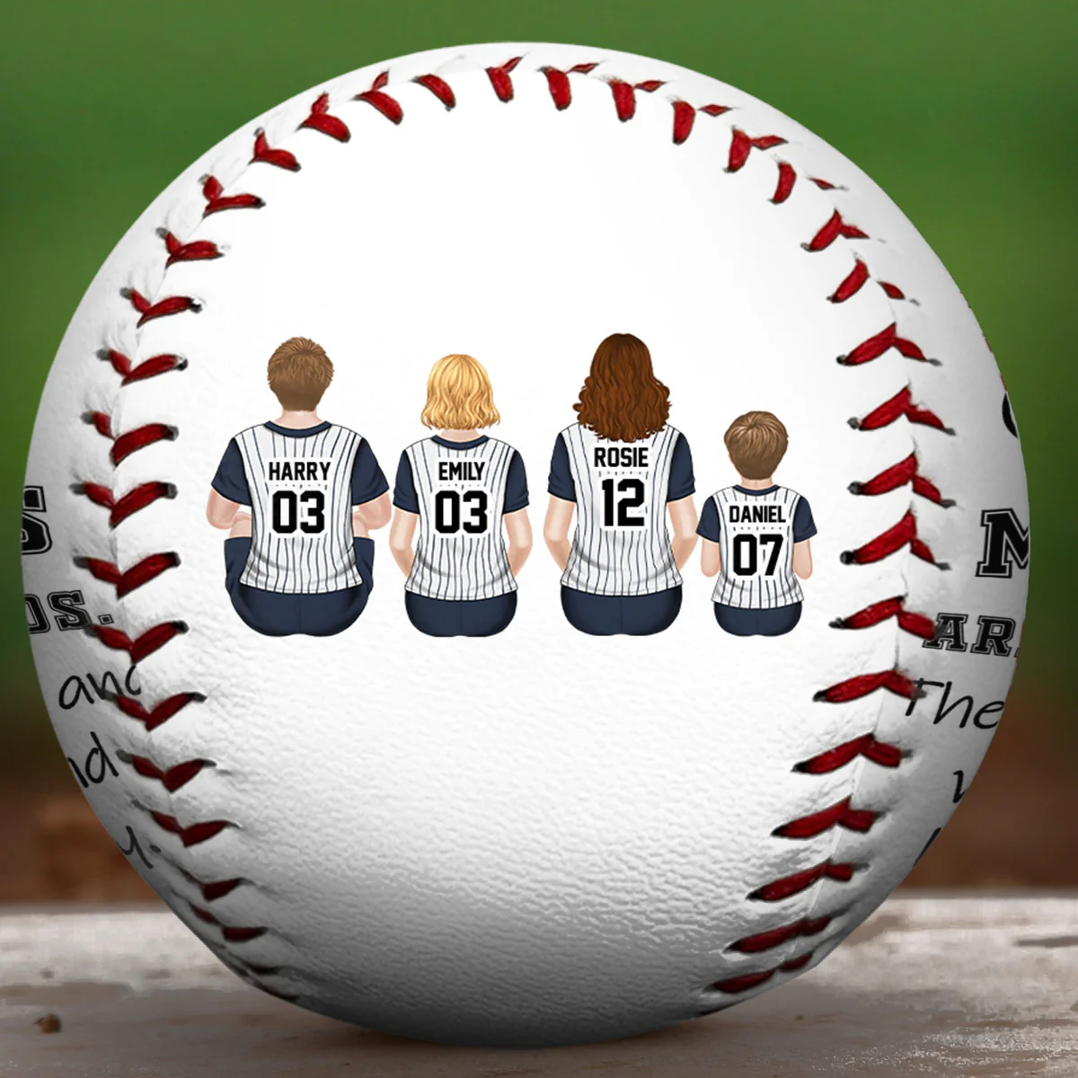 Baseball Moms Are True Friends - Personalized Custom Baseball - Image 3