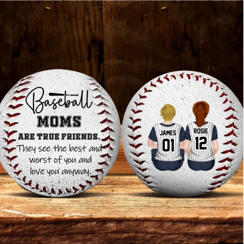 Baseball Moms Are True Friends - Personalized Custom Baseball - Image 6