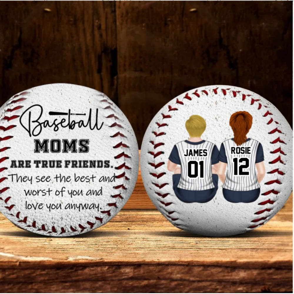 Baseball Moms Are True Friends - Personalized Custom Baseball - Image 7