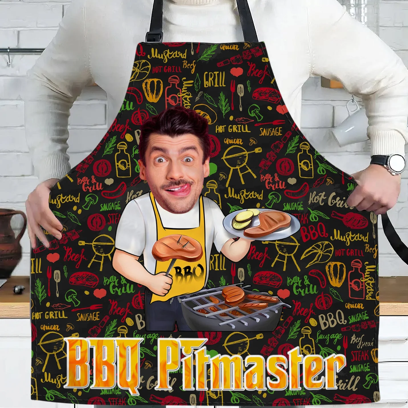 BBQ Master - Personalized Custom Apron - Image 4