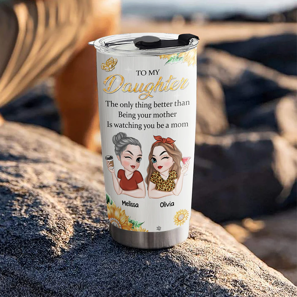 Be A Mom - Personalized Custom Tumbler - Image 2