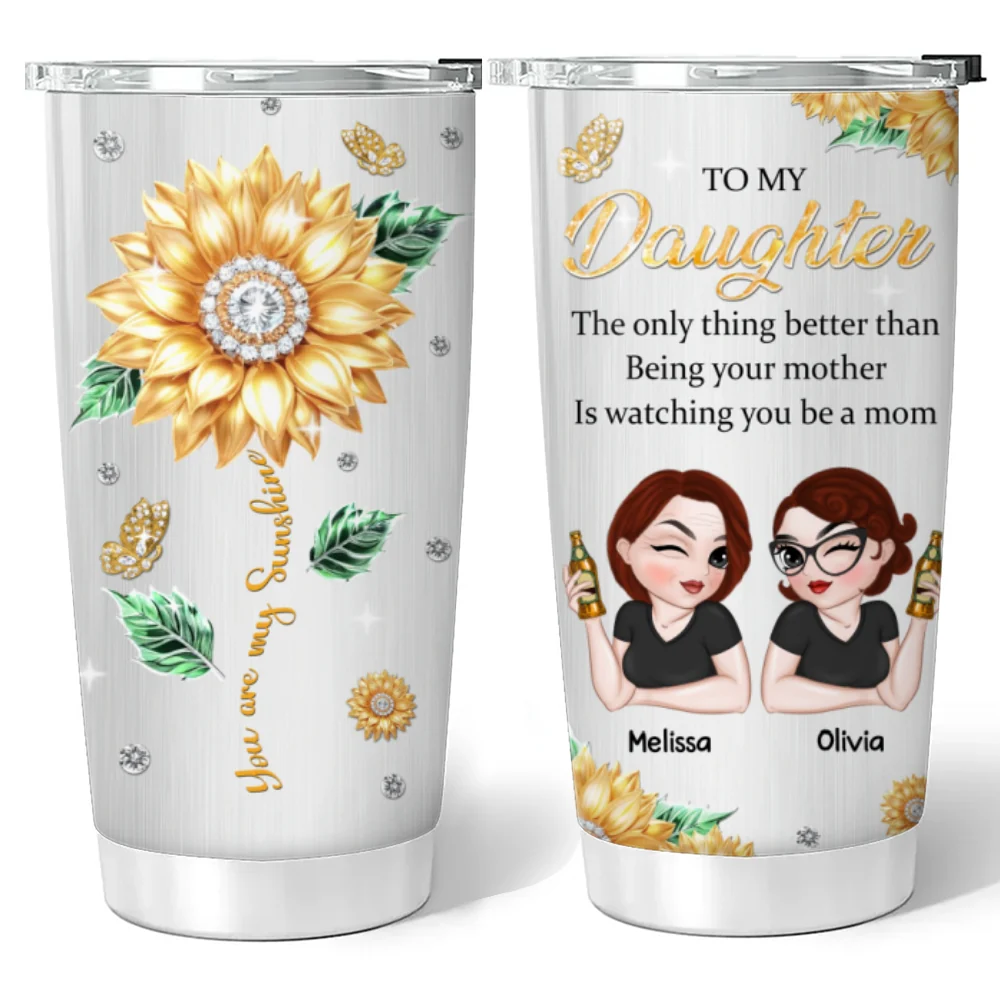 Be A Mom - Personalized Custom Tumbler - Image 6