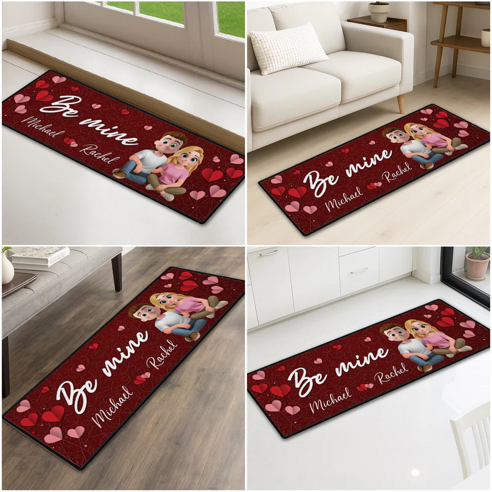 Be Mine - Personalized Custom Runner Rug - Image 2
