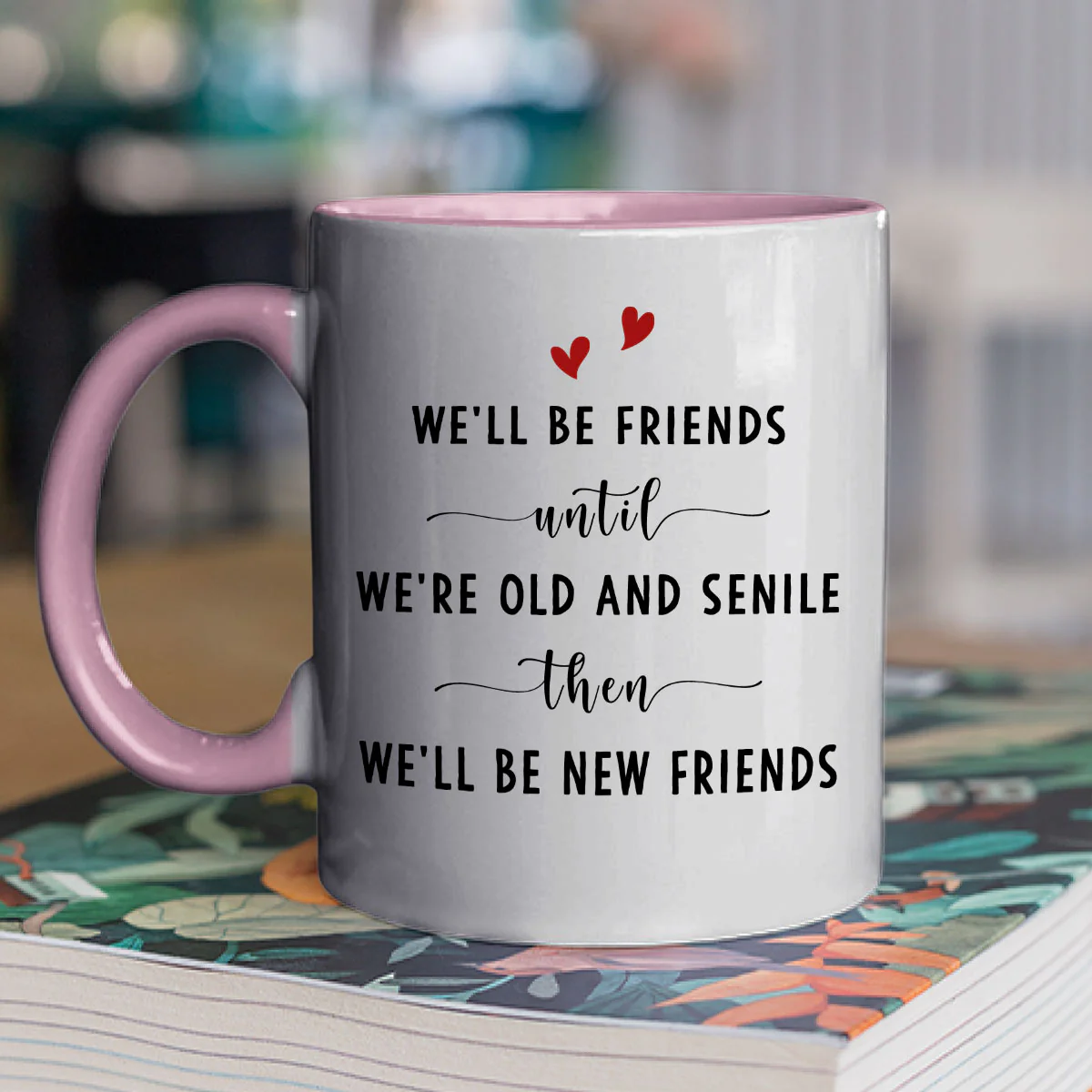Be My Best Friends - Personalized Custom Accent Mug - Image 5