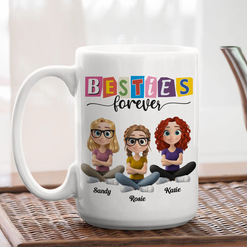 Be My Bestie Forever - Personalized Custom Coffee Mug - Image 5