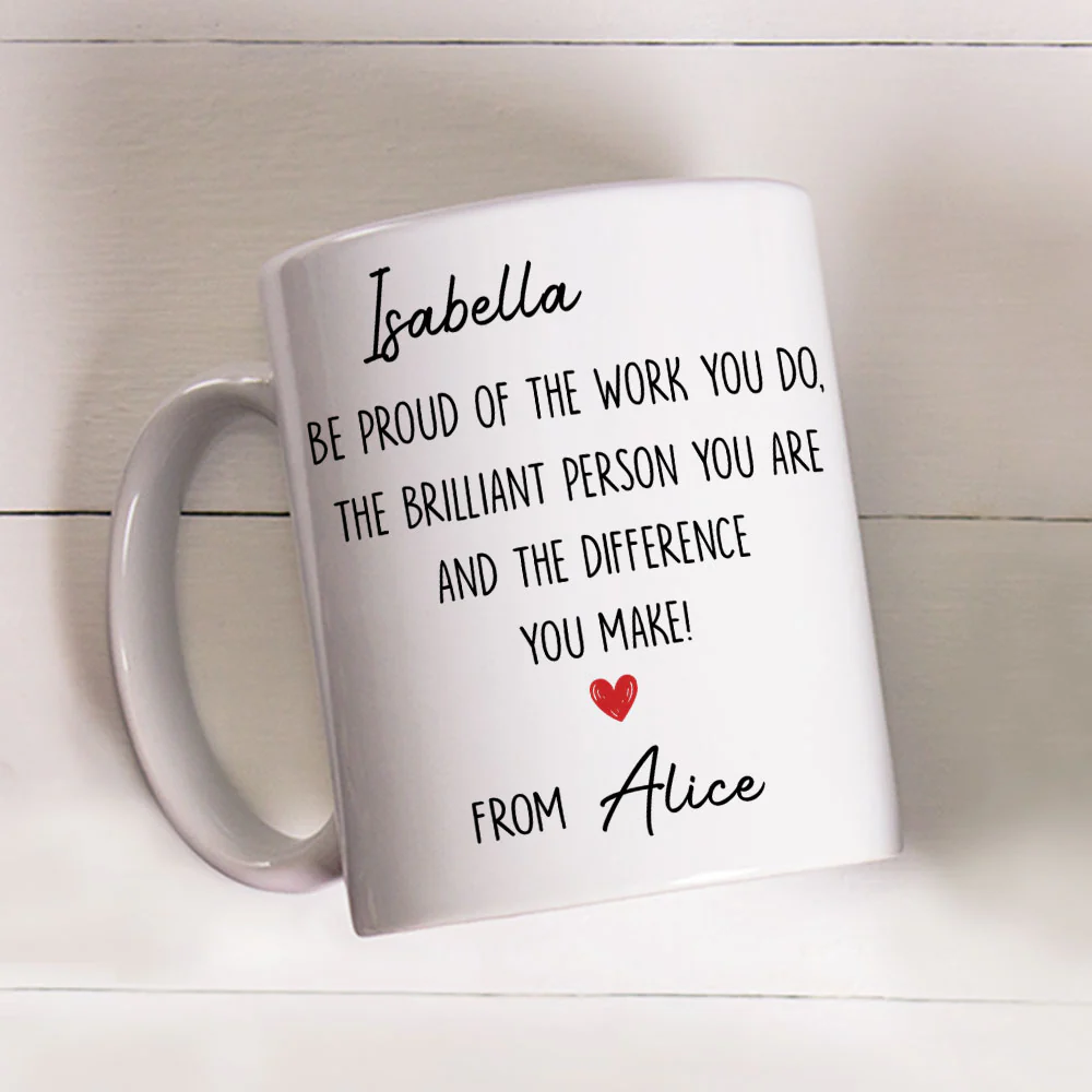 Be Proud Of Who You Are - Personalized Custom Coffee Mug - Image 2