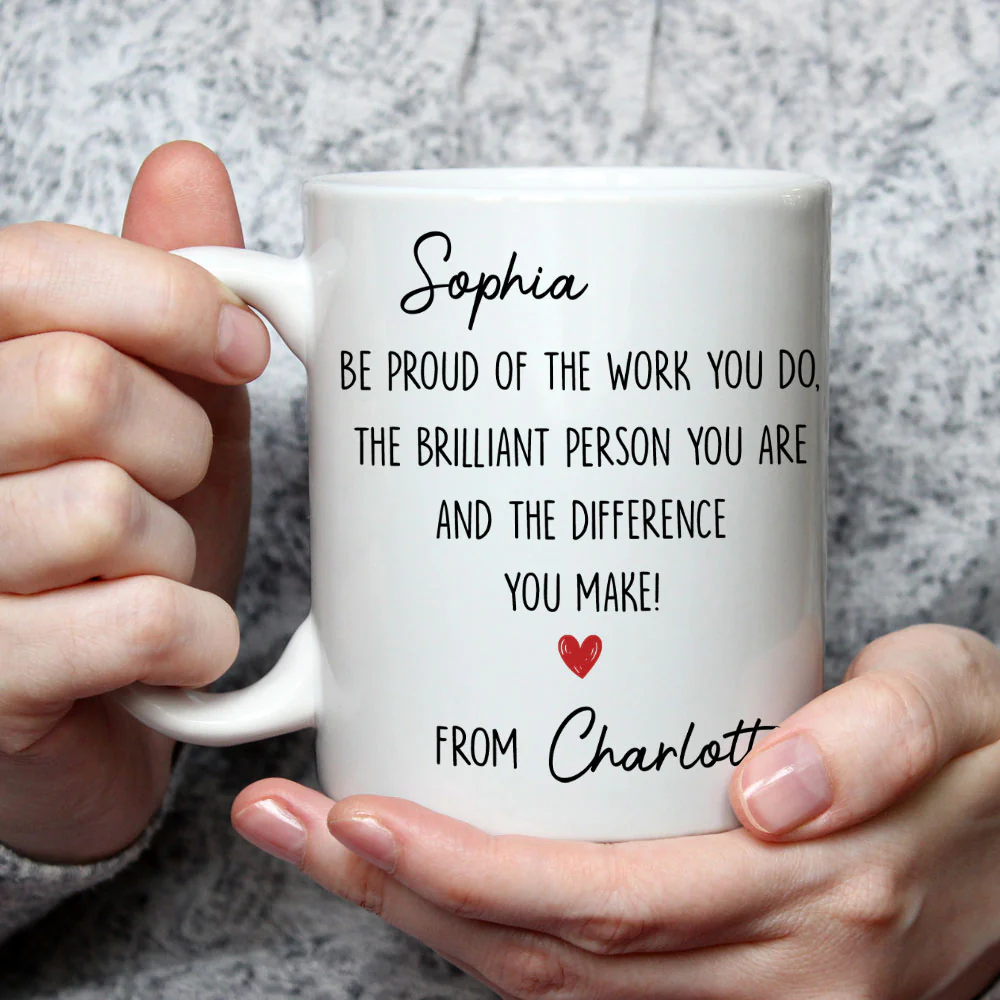Be Proud Of Who You Are - Personalized Custom Coffee Mug - Image 3