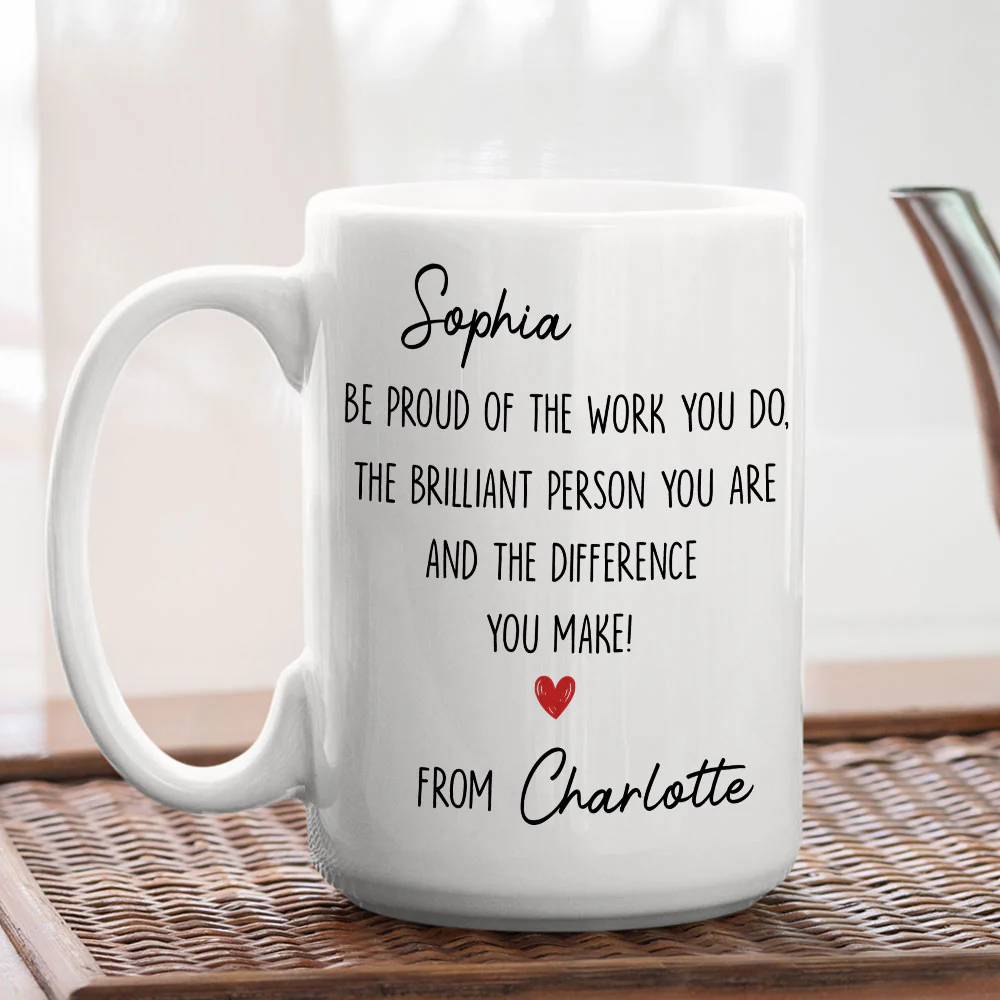 Be Proud Of Who You Are - Personalized Custom Coffee Mug - Image 4