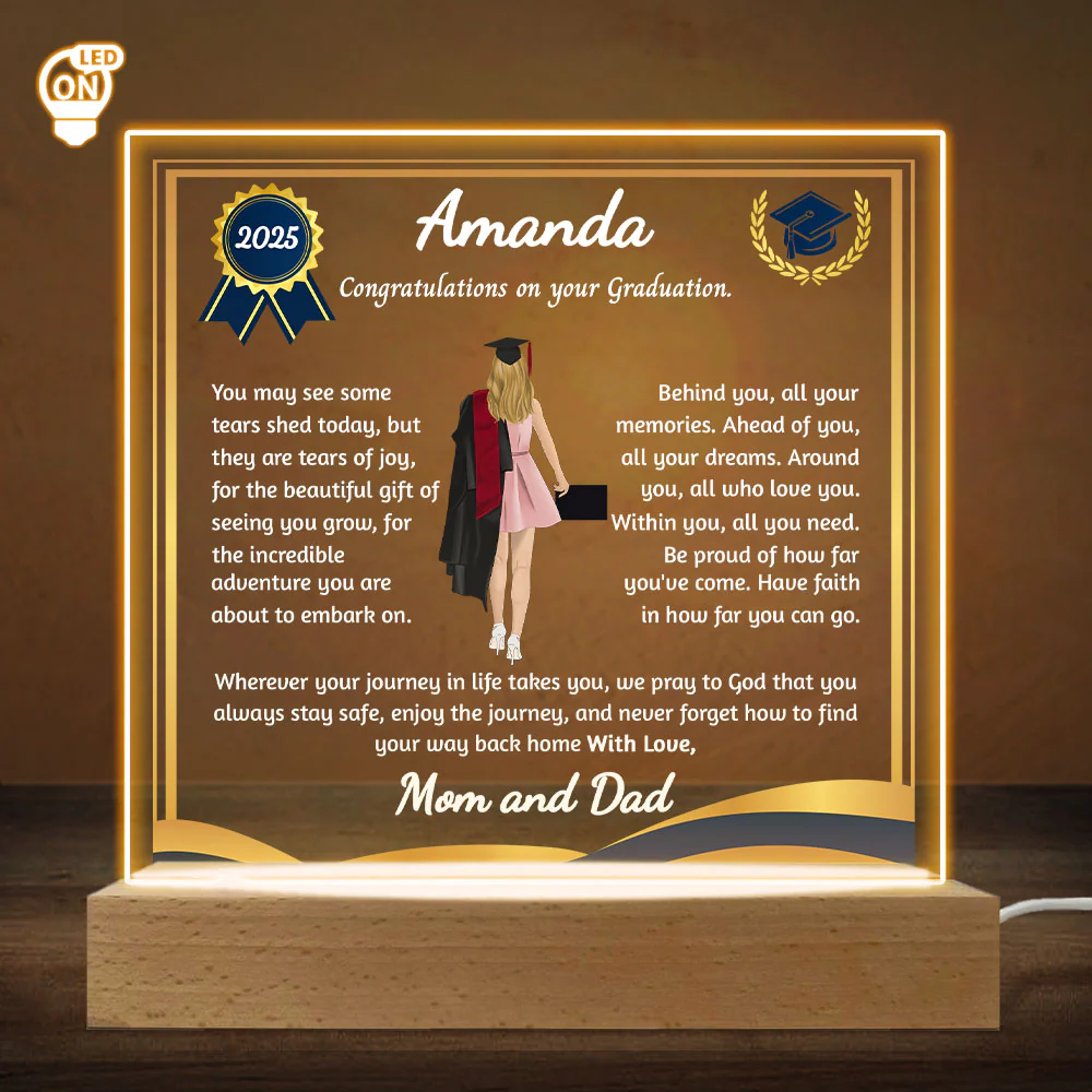 Be Proud Of Your Journey - Personalized Custom LED Light