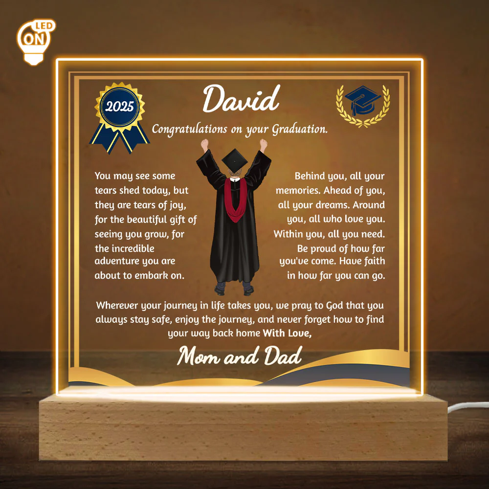 Be Proud Of Your Journey - Personalized Custom LED Light - Image 3