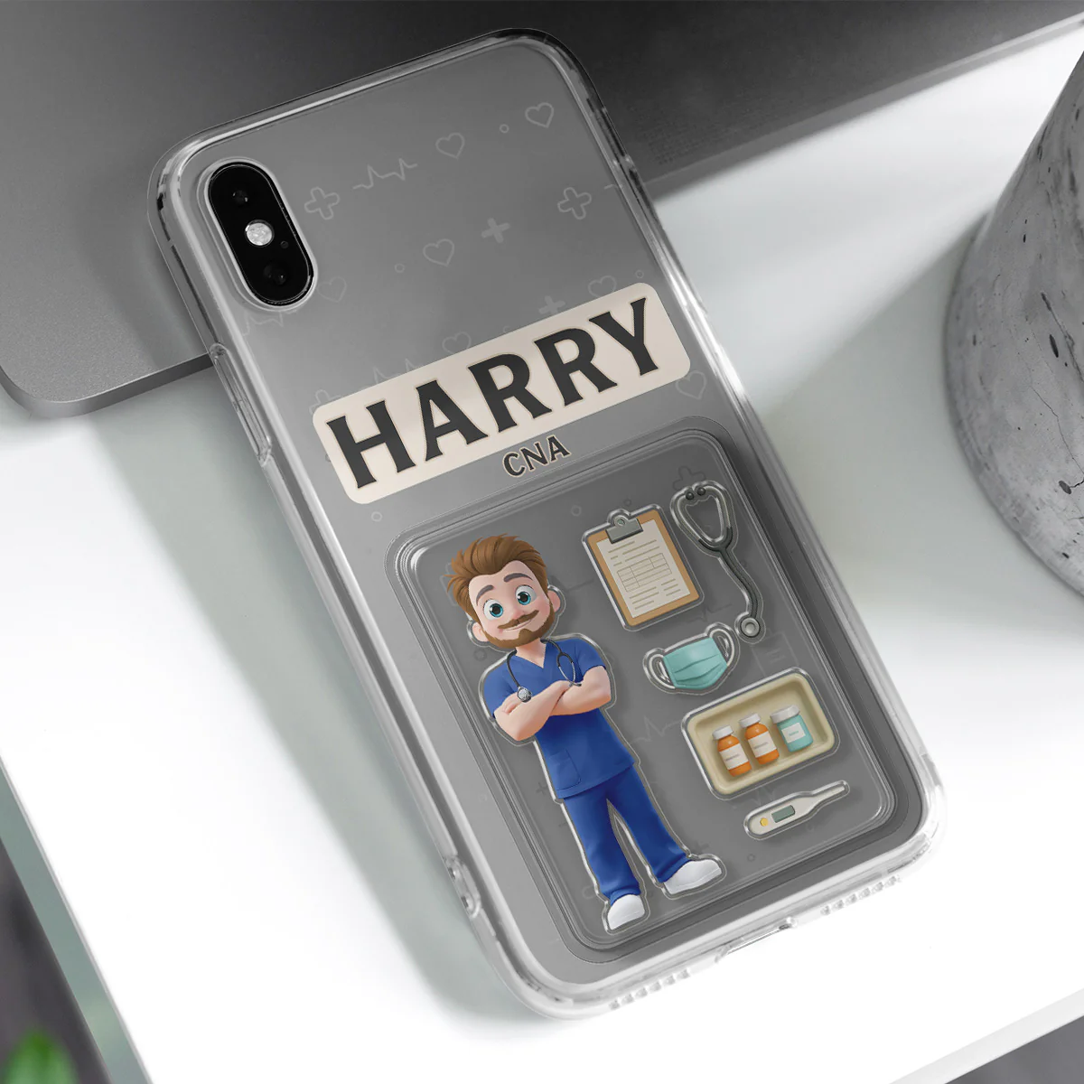 Be The Nurse You Would Want As A Patient Figure - Personalized Custom Phone Case - Image 3