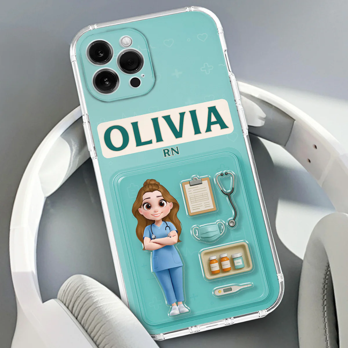 Be The Nurse You Would Want As A Patient Figure - Personalized Custom Phone Case - Image 4