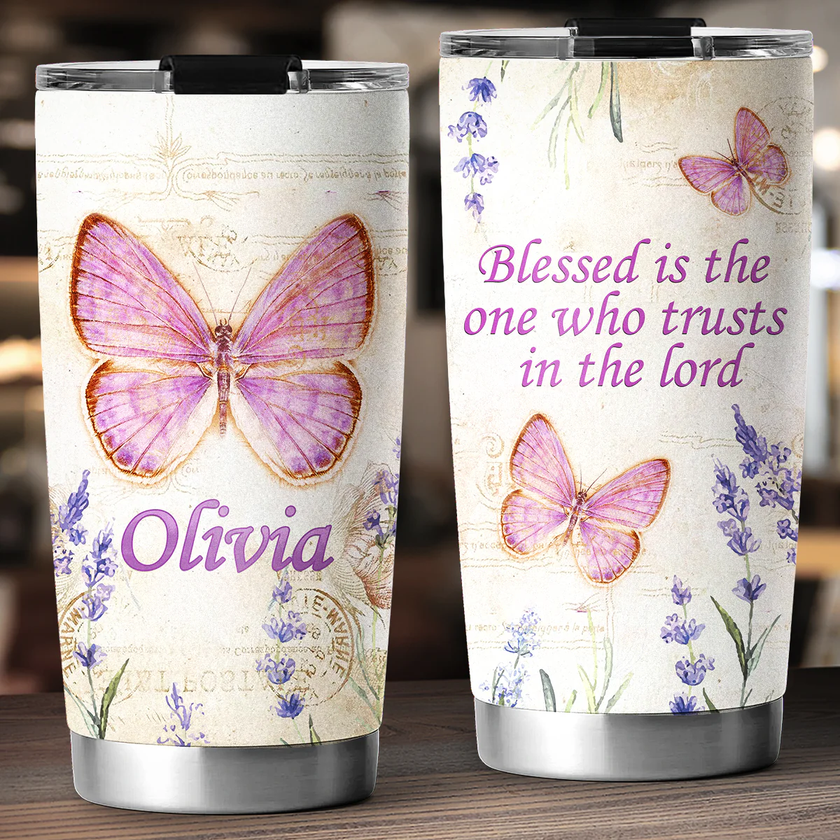 Be Trust In The Lord - Personalized Custom Tumbler - Image 5