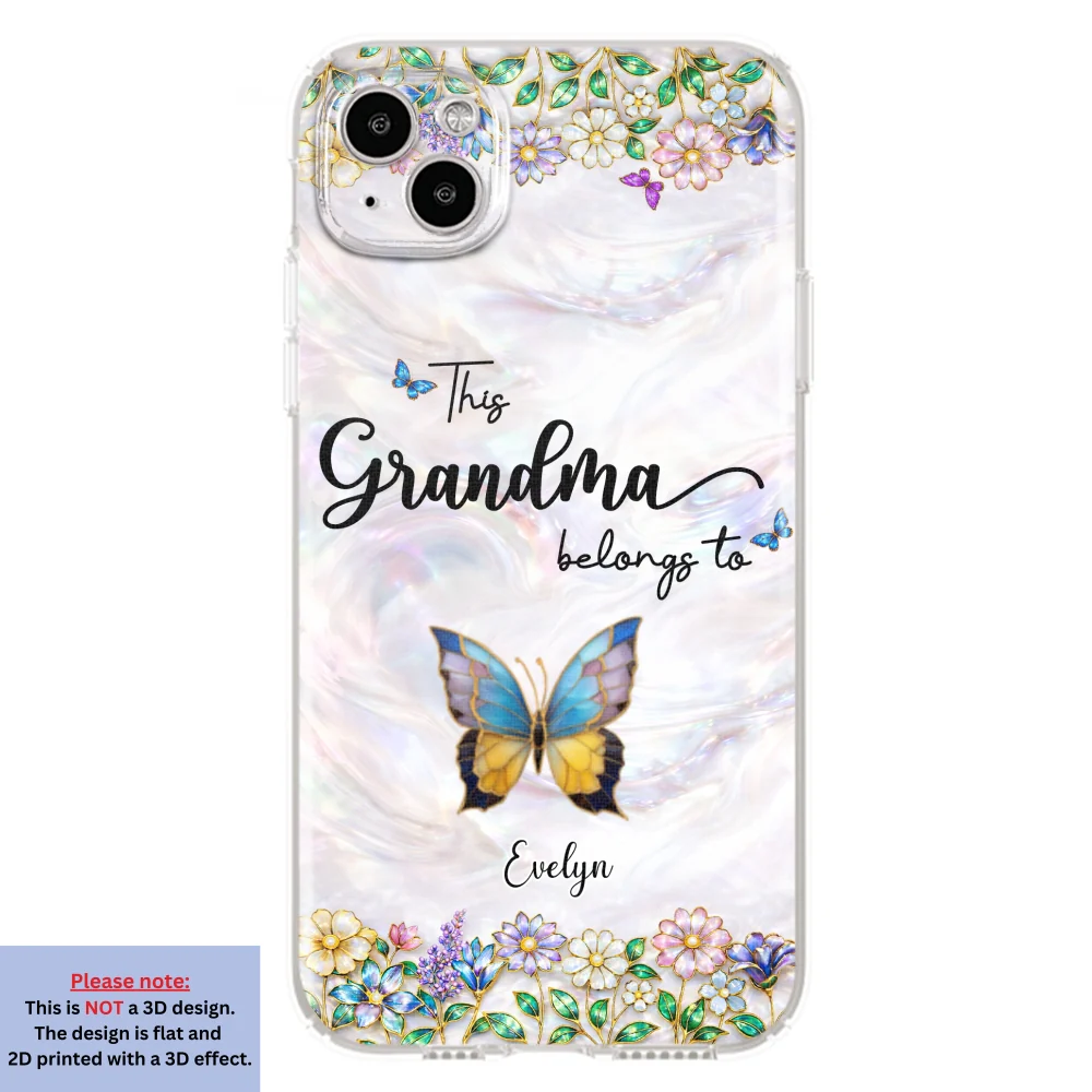 Beautiful Floral Grandma - Personalized Custom 3D Inflated Effect Phone Case - Image 13