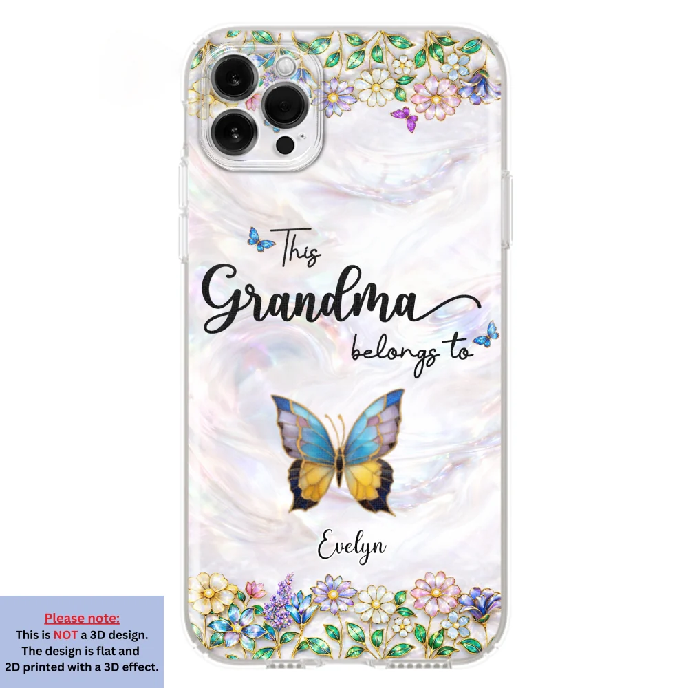 Beautiful Floral Grandma - Personalized Custom 3D Inflated Effect Phone Case - Image 14