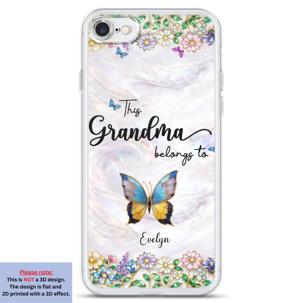 Beautiful Floral Grandma - Personalized Custom 3D Inflated Effect Phone Case - Image 5