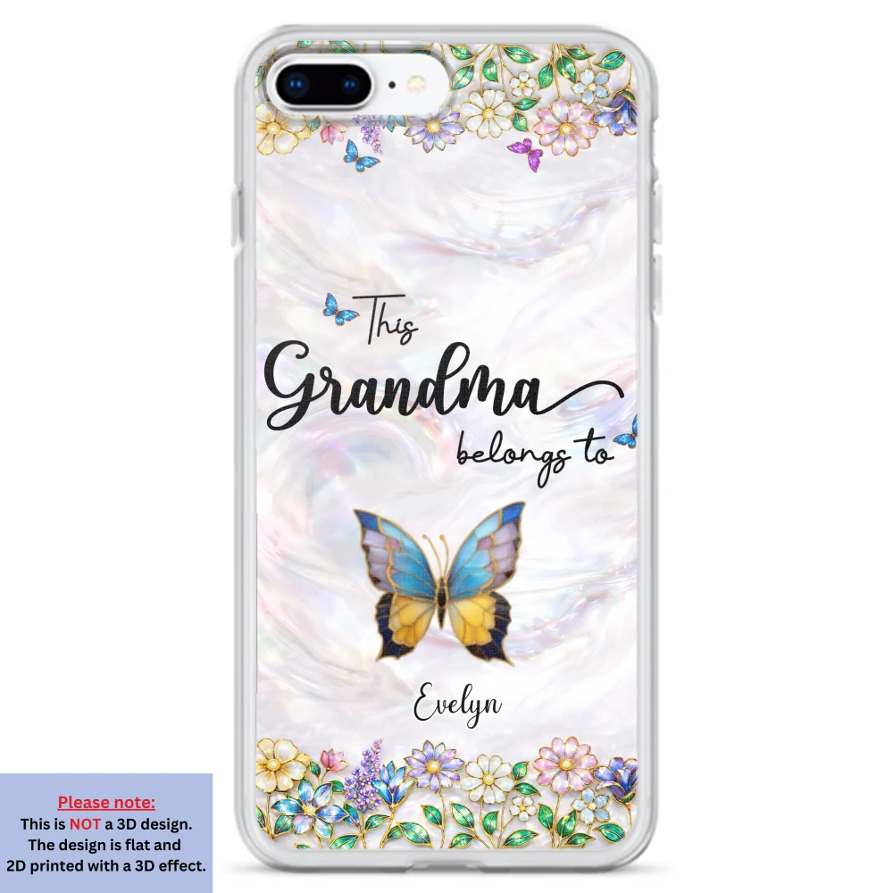 Beautiful Floral Grandma - Personalized Custom 3D Inflated Effect Phone Case - Image 6