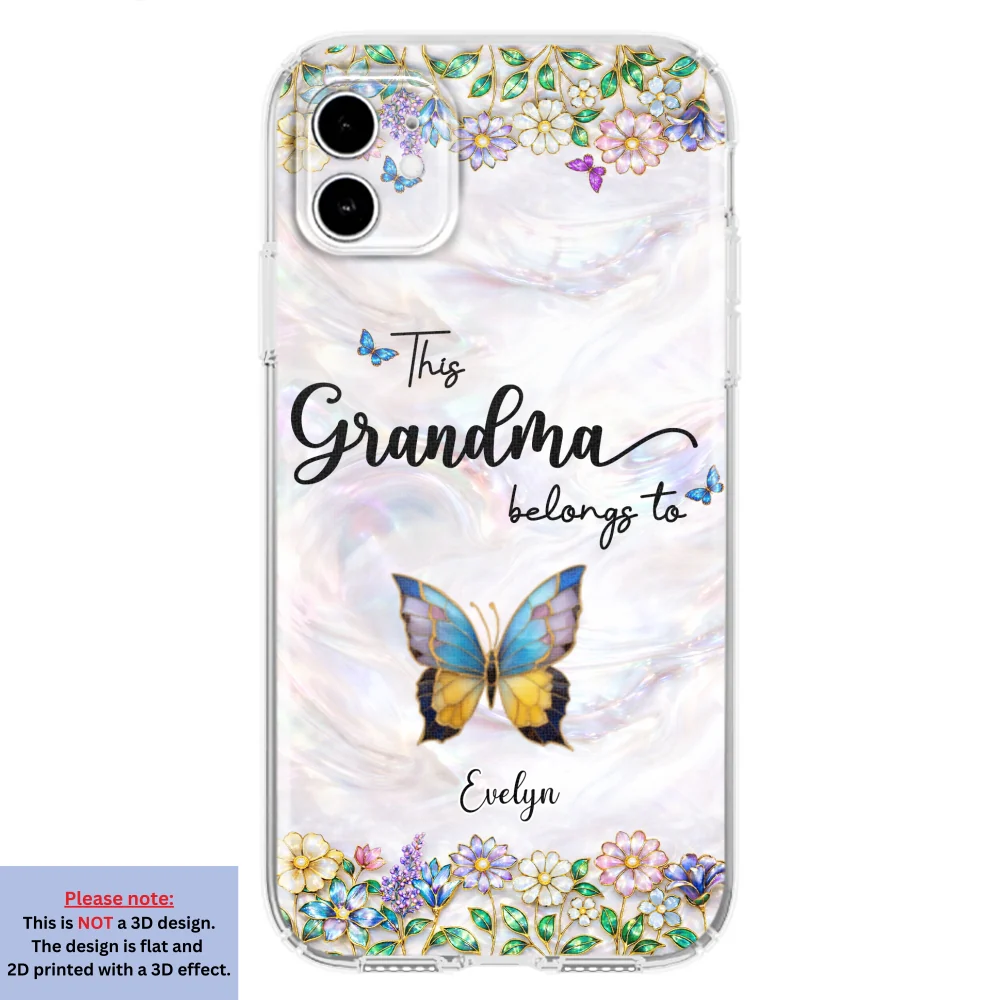 Beautiful Floral Grandma - Personalized Custom 3D Inflated Effect Phone Case - Image 7