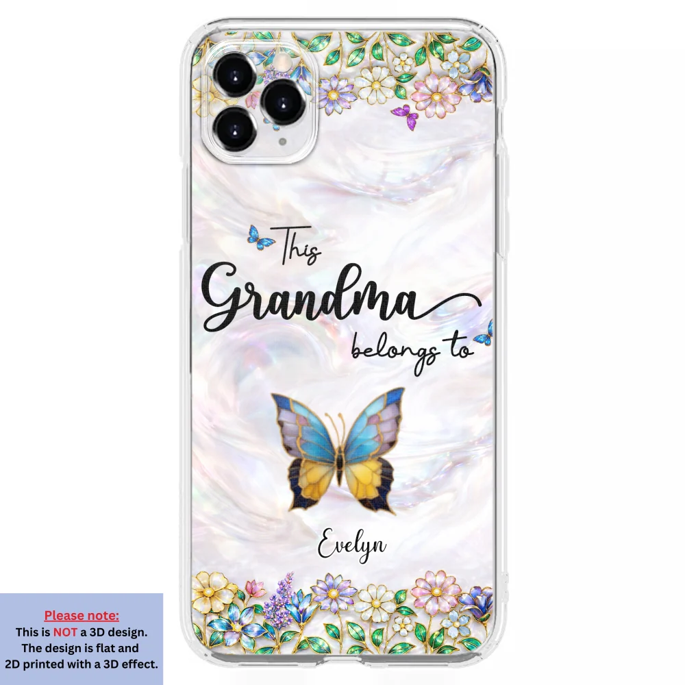 Beautiful Floral Grandma - Personalized Custom 3D Inflated Effect Phone Case - Image 8
