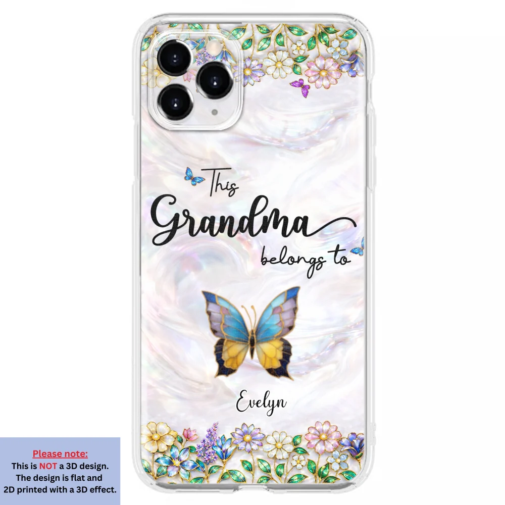 Beautiful Floral Grandma - Personalized Custom 3D Inflated Effect Phone Case - Image 9