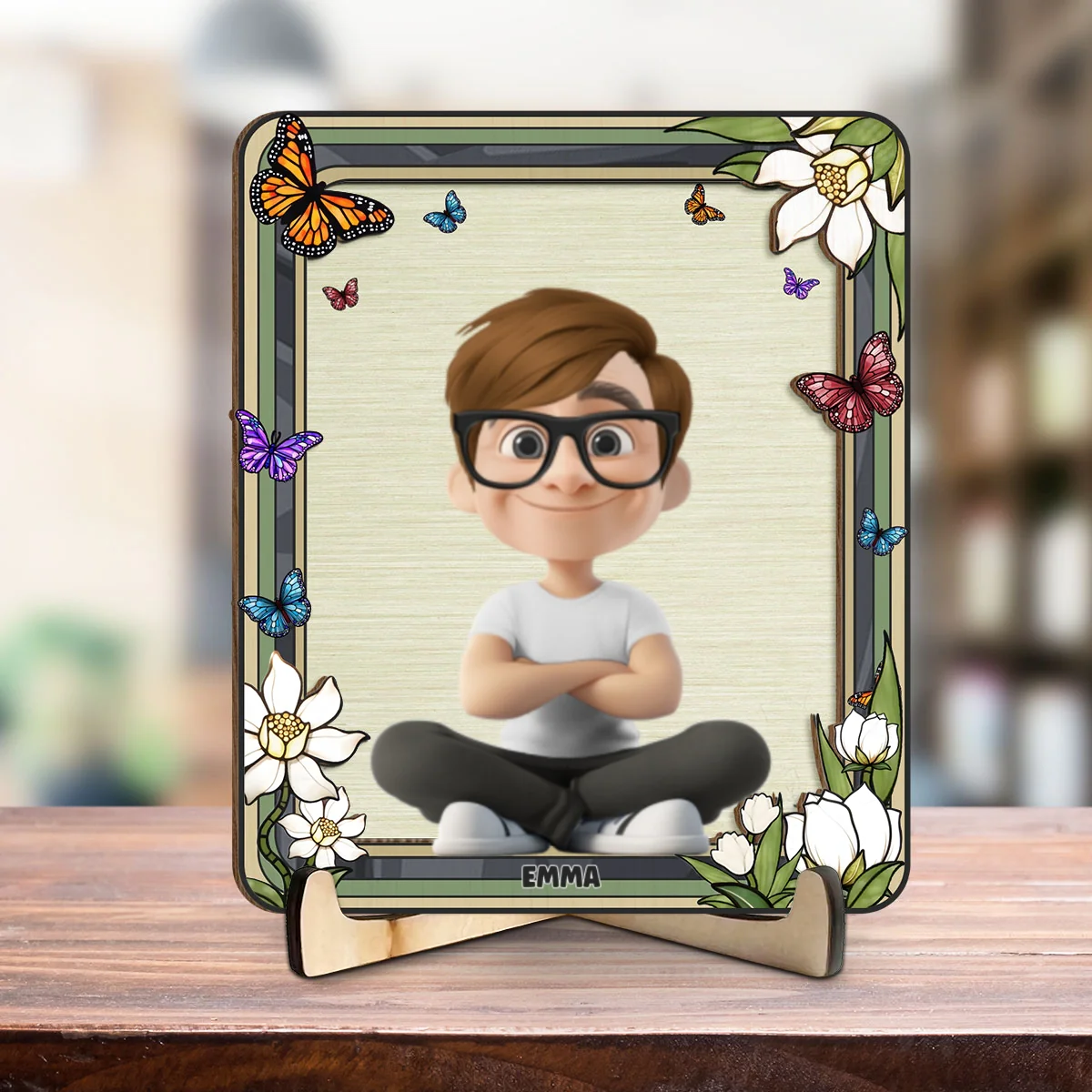 Beautiful Flower For Mom - Personalized Custom Wooden Plaque - Image 6