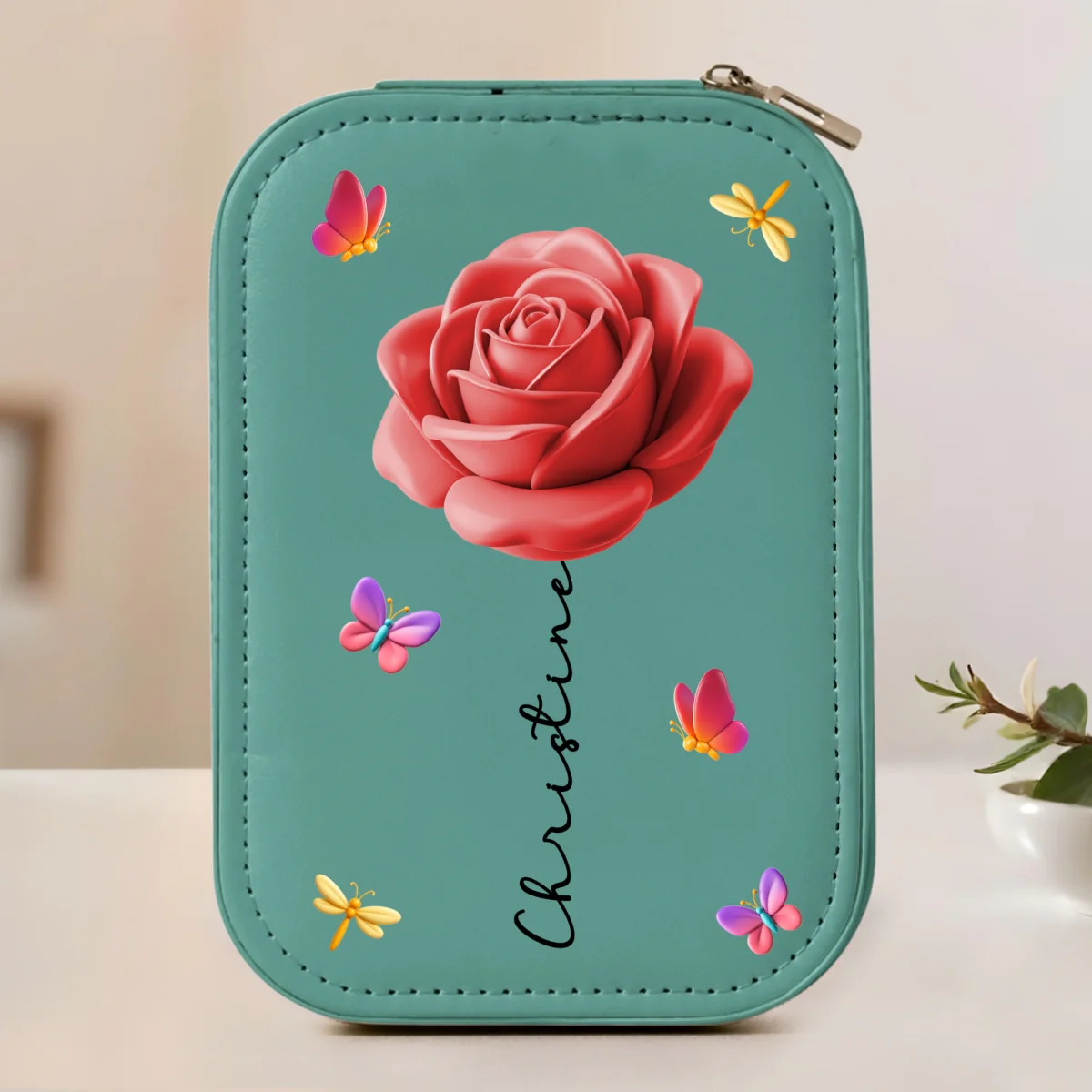 Beautiful Girl - Personalized Custom Jewelry Box With LED Mirror - Image 8