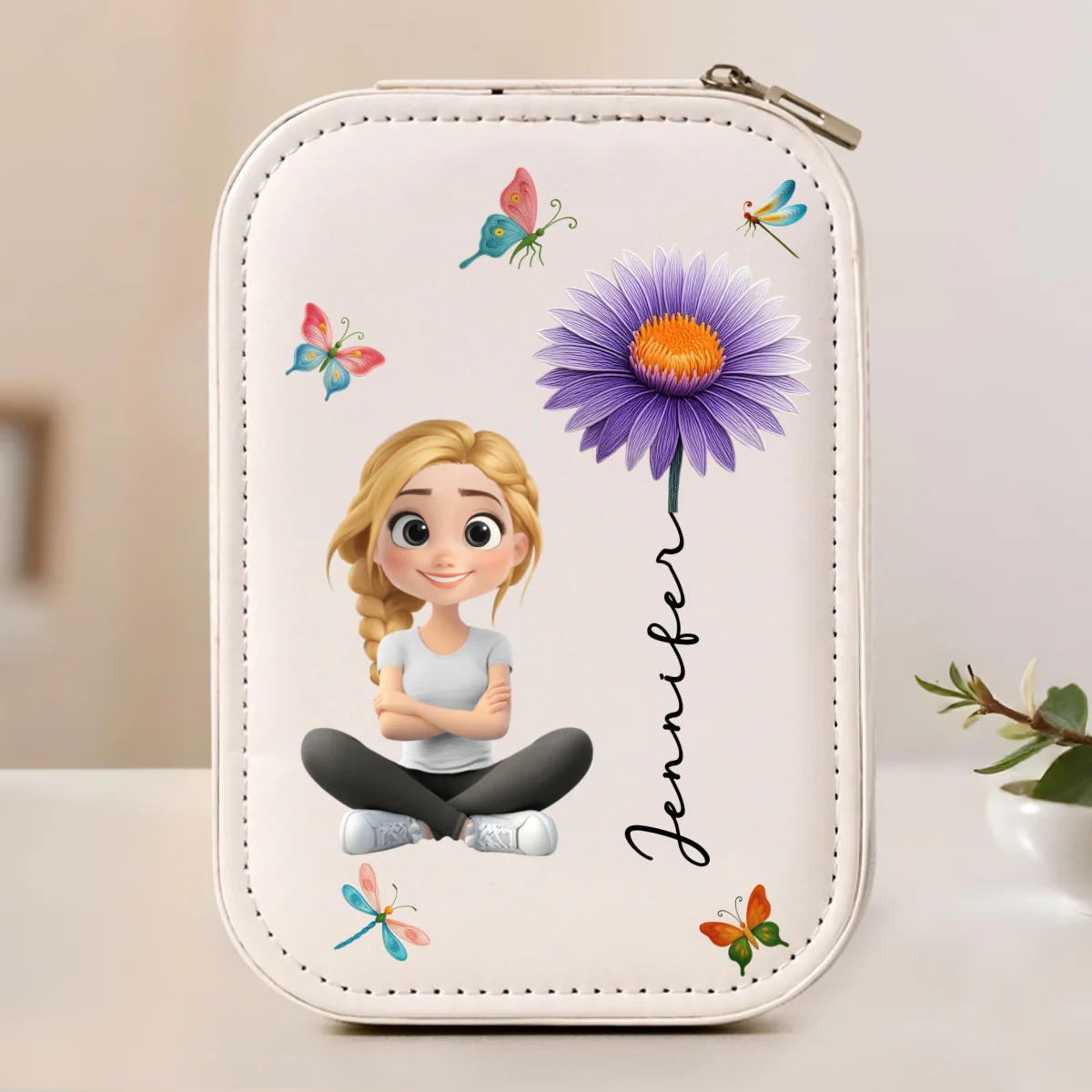Beautiful Little Soul - Personalized Custom Jewelry Box With LED Mirror - Image 6