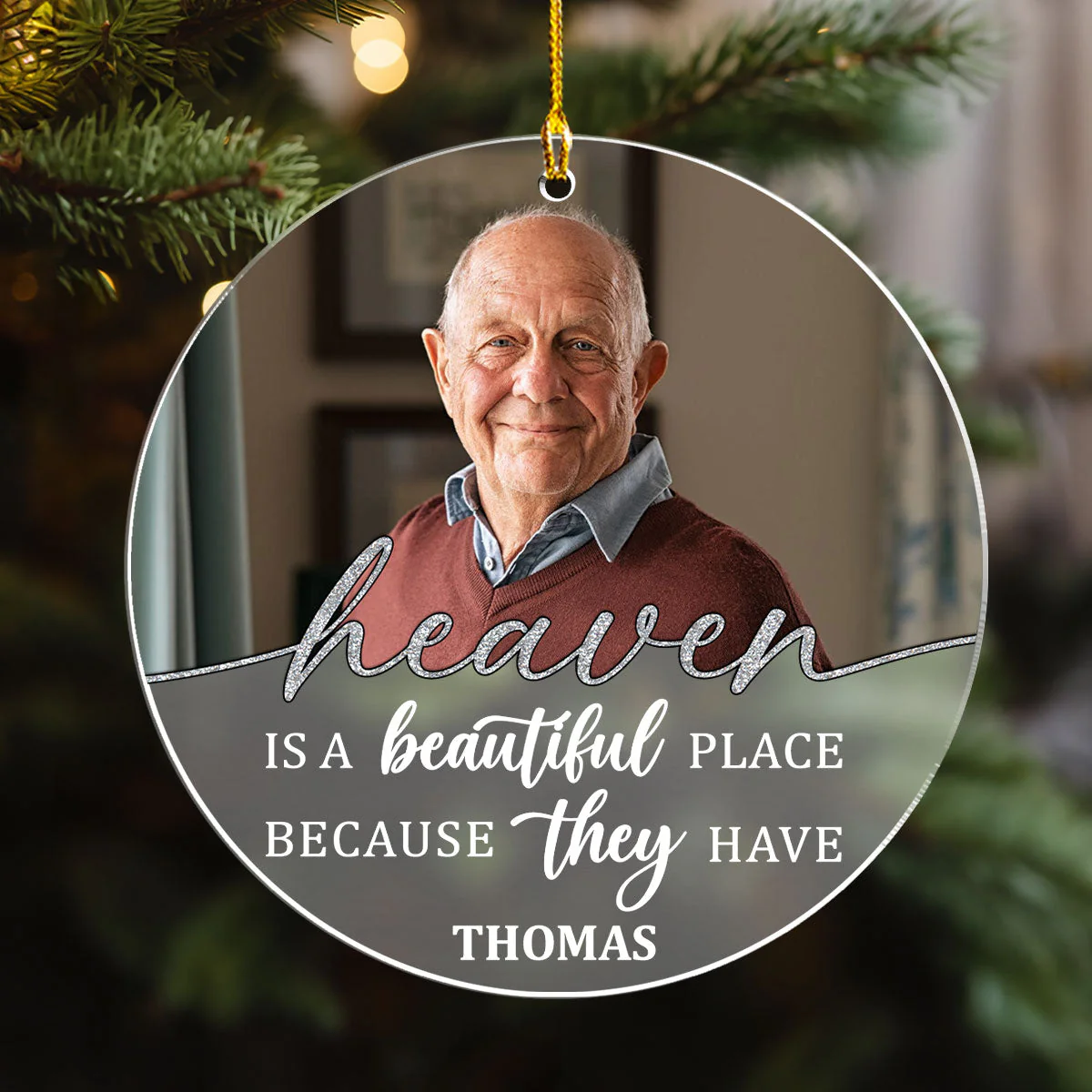 Beautiful Place - Personalized Custom Frosted Acrylic Ornament - Image 4