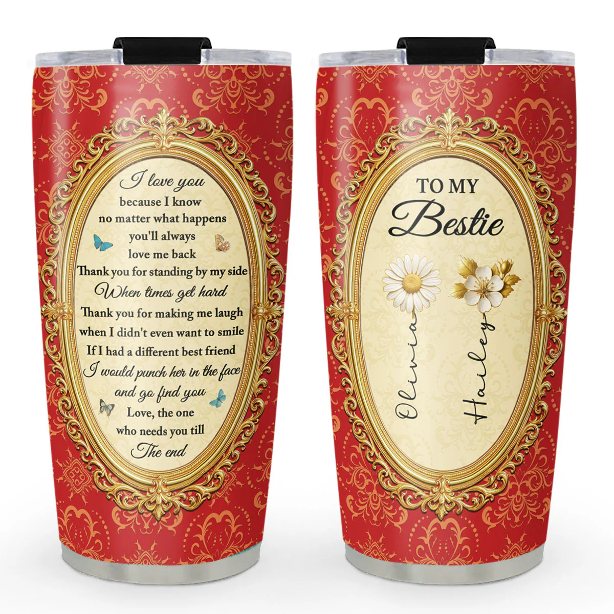 Beauty And Love - Personalized Custom Tumbler