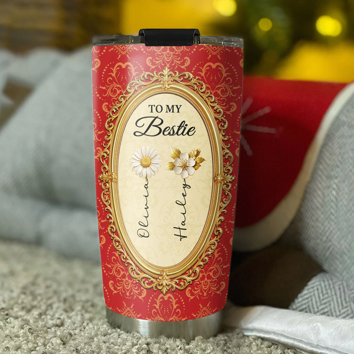 Beauty And Love - Personalized Custom Tumbler - Image 4