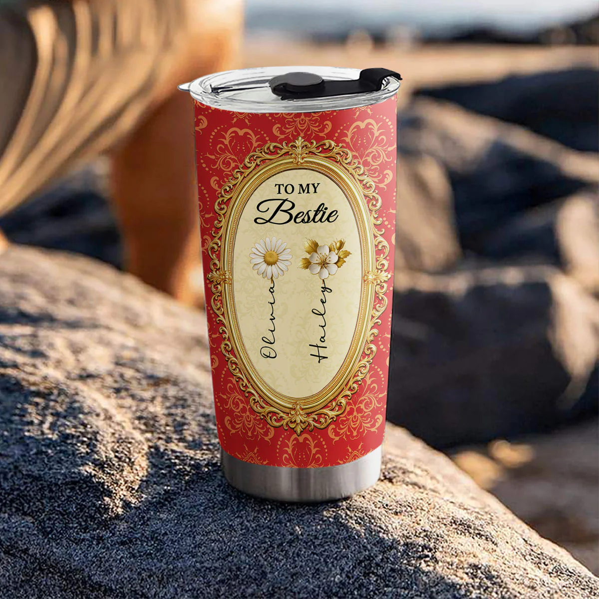 Beauty And Love - Personalized Custom Tumbler - Image 5