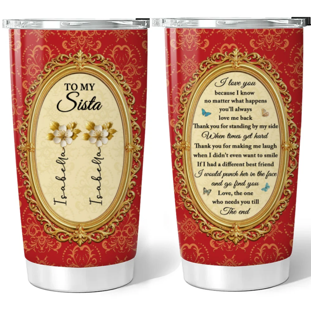 Beauty And Love - Personalized Custom Tumbler - Image 6