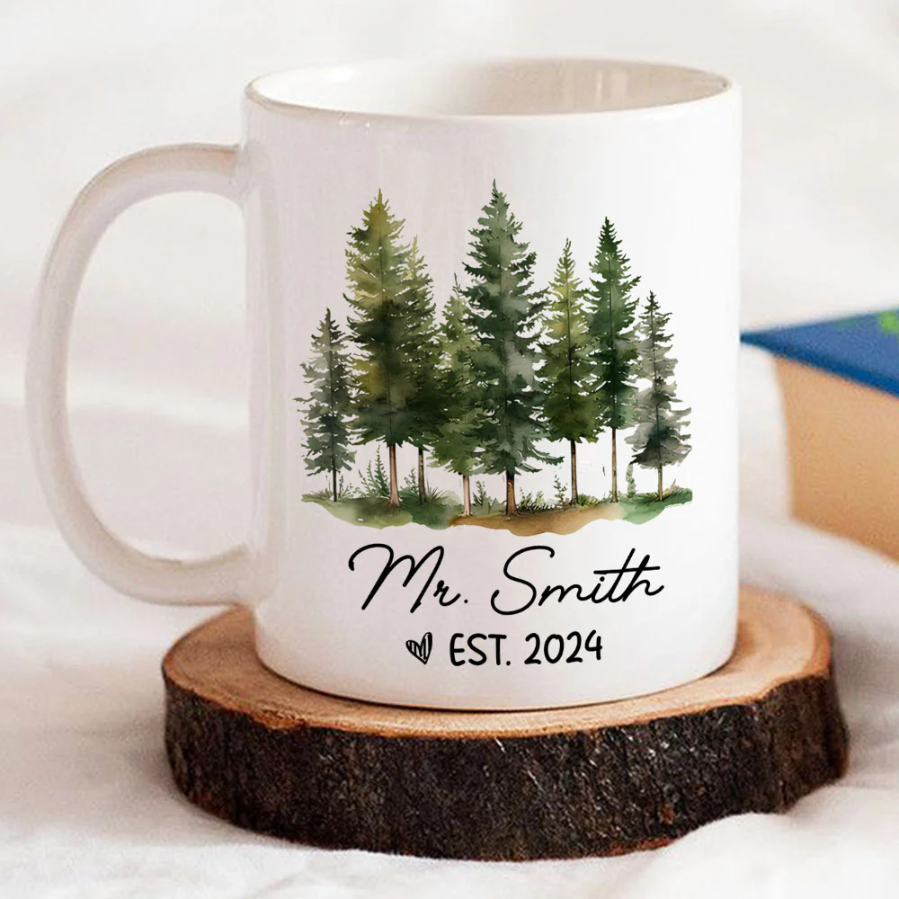 Became Mr. and Mrs - Personalized Custom Coffee Mug - Image 3