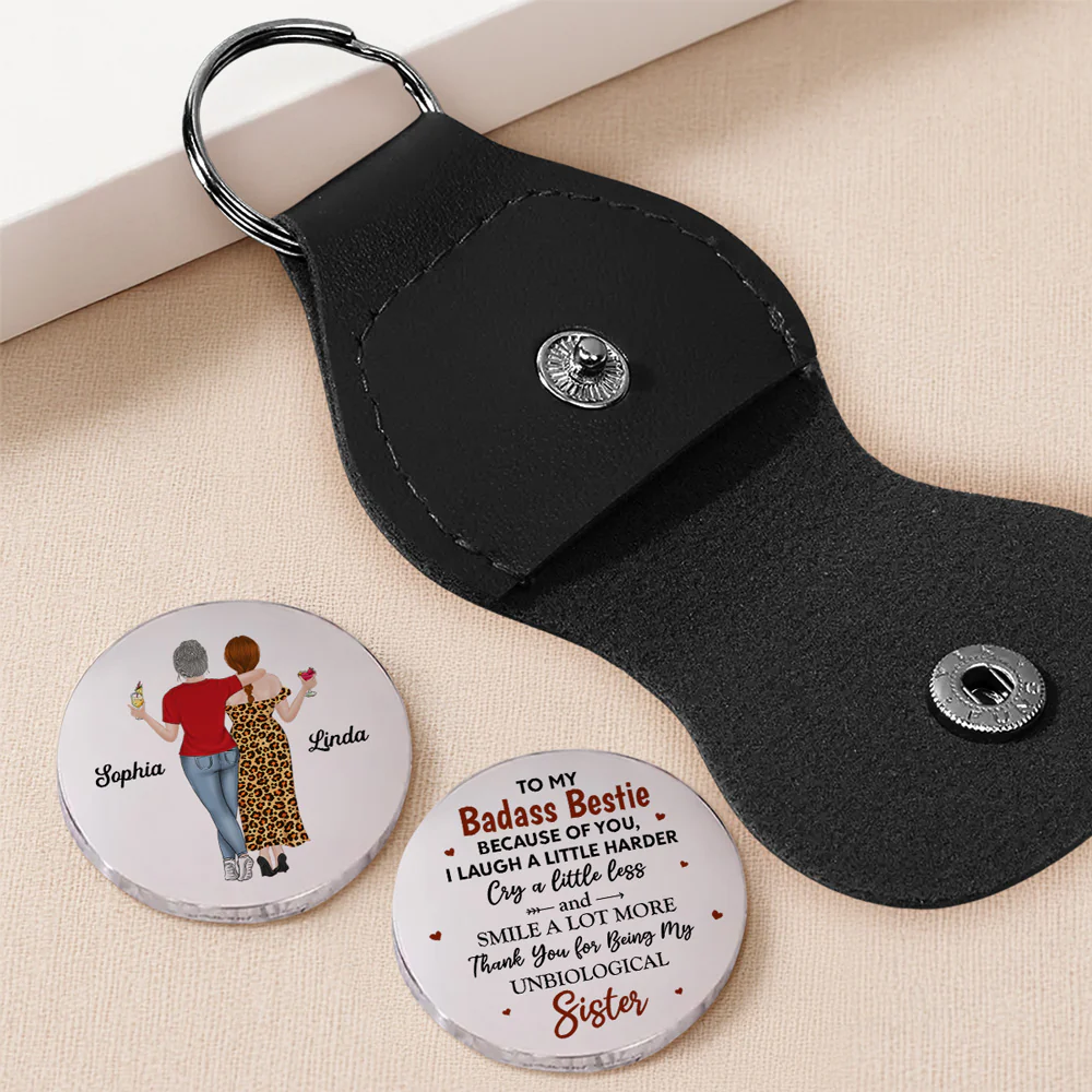 Because Of You I Laugh A Little Harder 2 - Personalized Custom Pocket Hug - Image 2