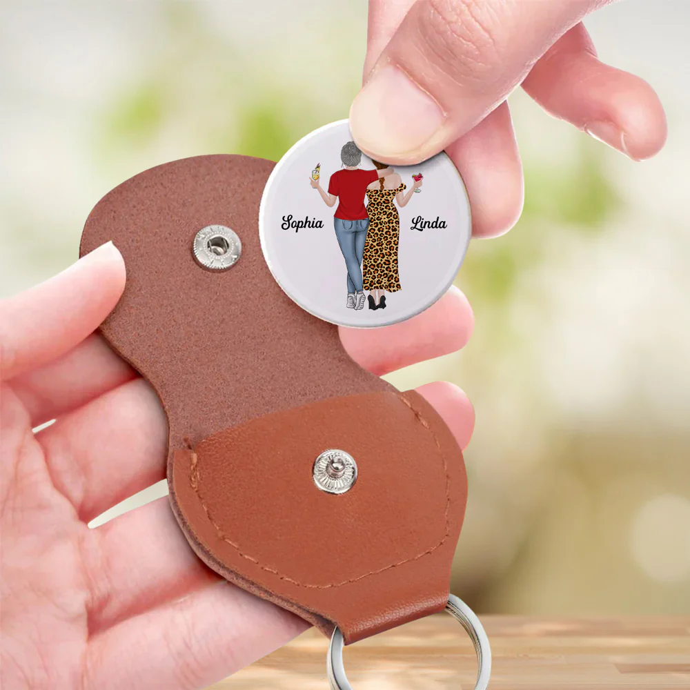 Because Of You I Laugh A Little Harder 2 - Personalized Custom Pocket Hug - Image 3
