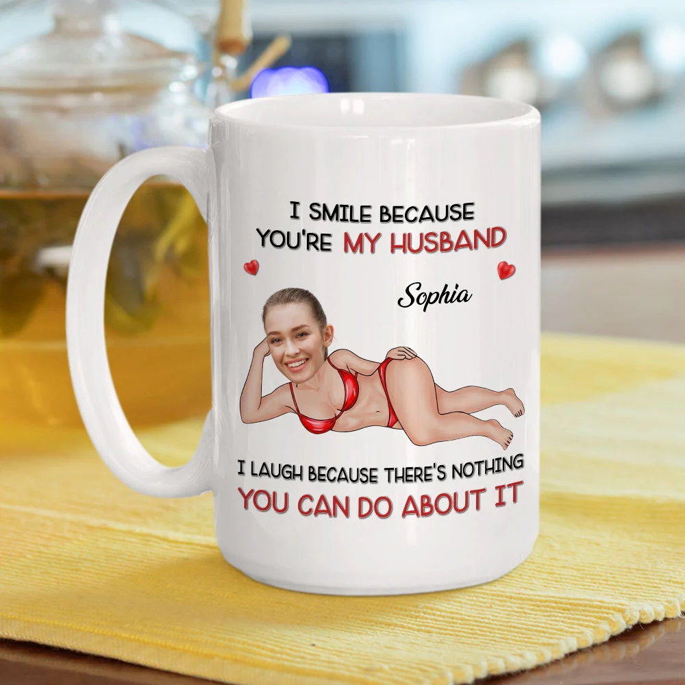 Because You Are My Husband - Personalized Custom Coffee Mug - Image 5