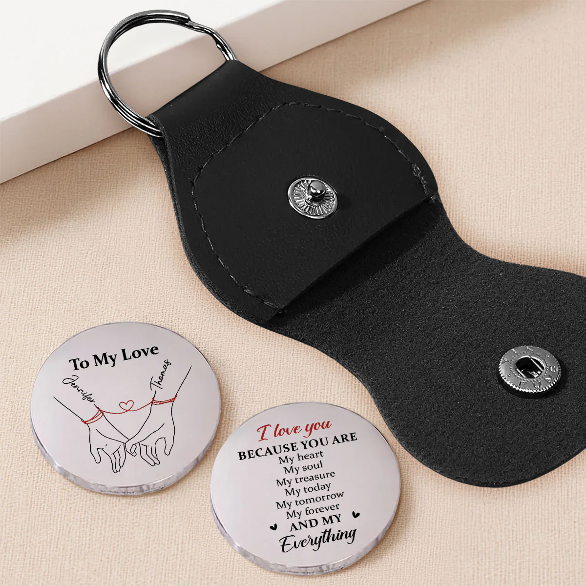 Because You Are - Personalized Custom Pocket Hug - Image 4