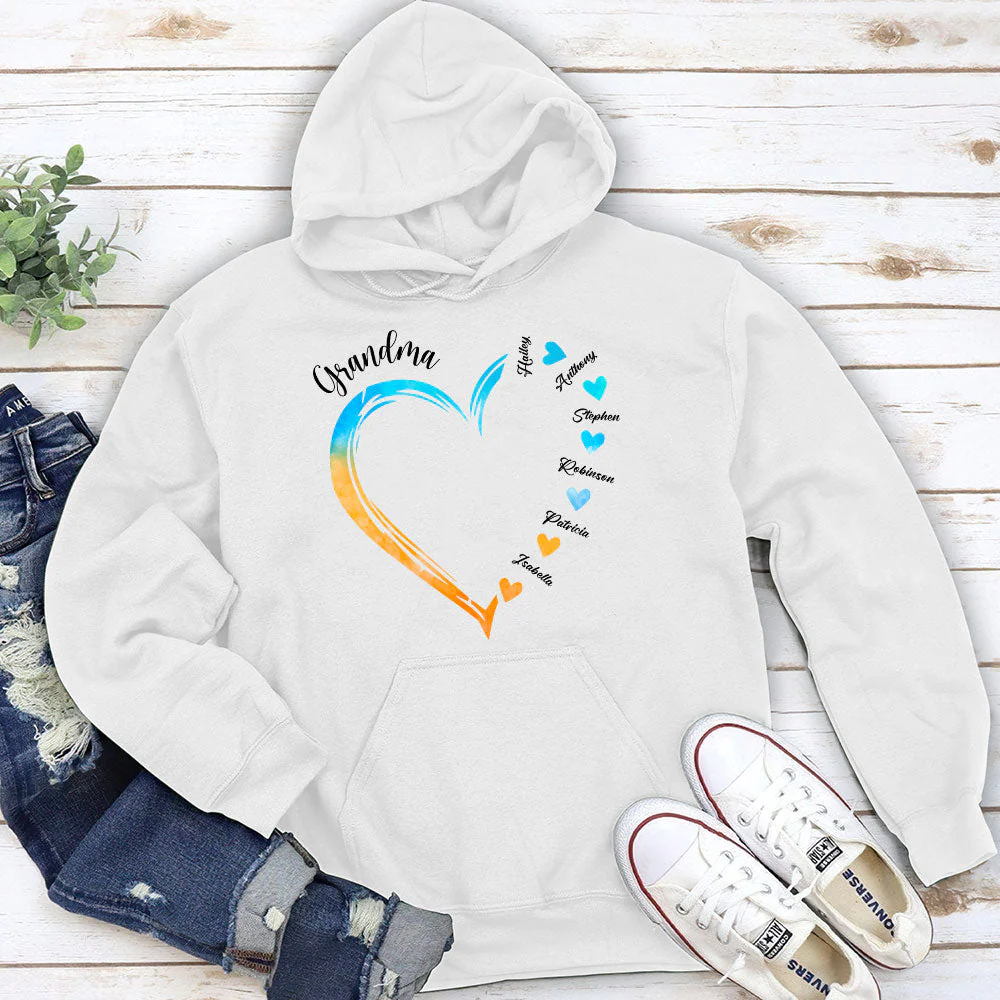 Becoming A Grandmother - Personalized Custom Hoodie - Image 2