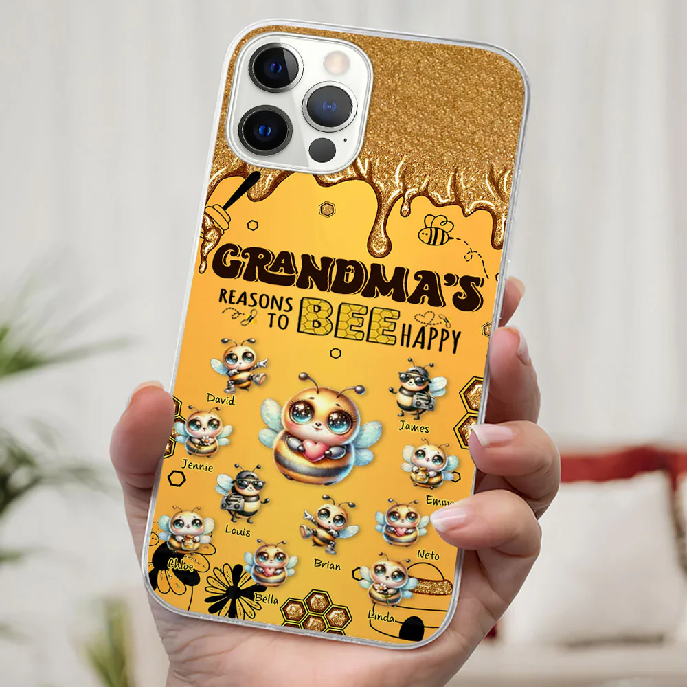 Bee Happy - Personalized Custom Phone Case - Image 3